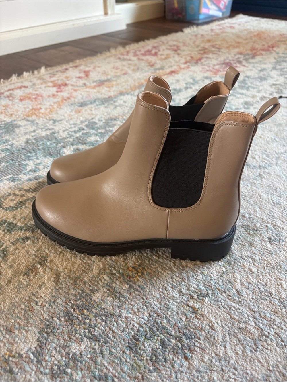 Journee Collection Taupe Chelsea Ankle Boots